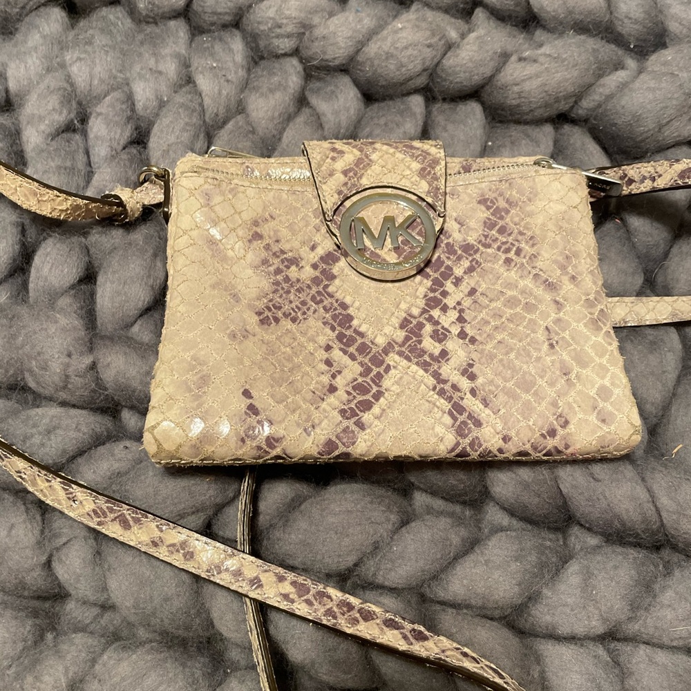 Michael Kors snakeskin crossbody